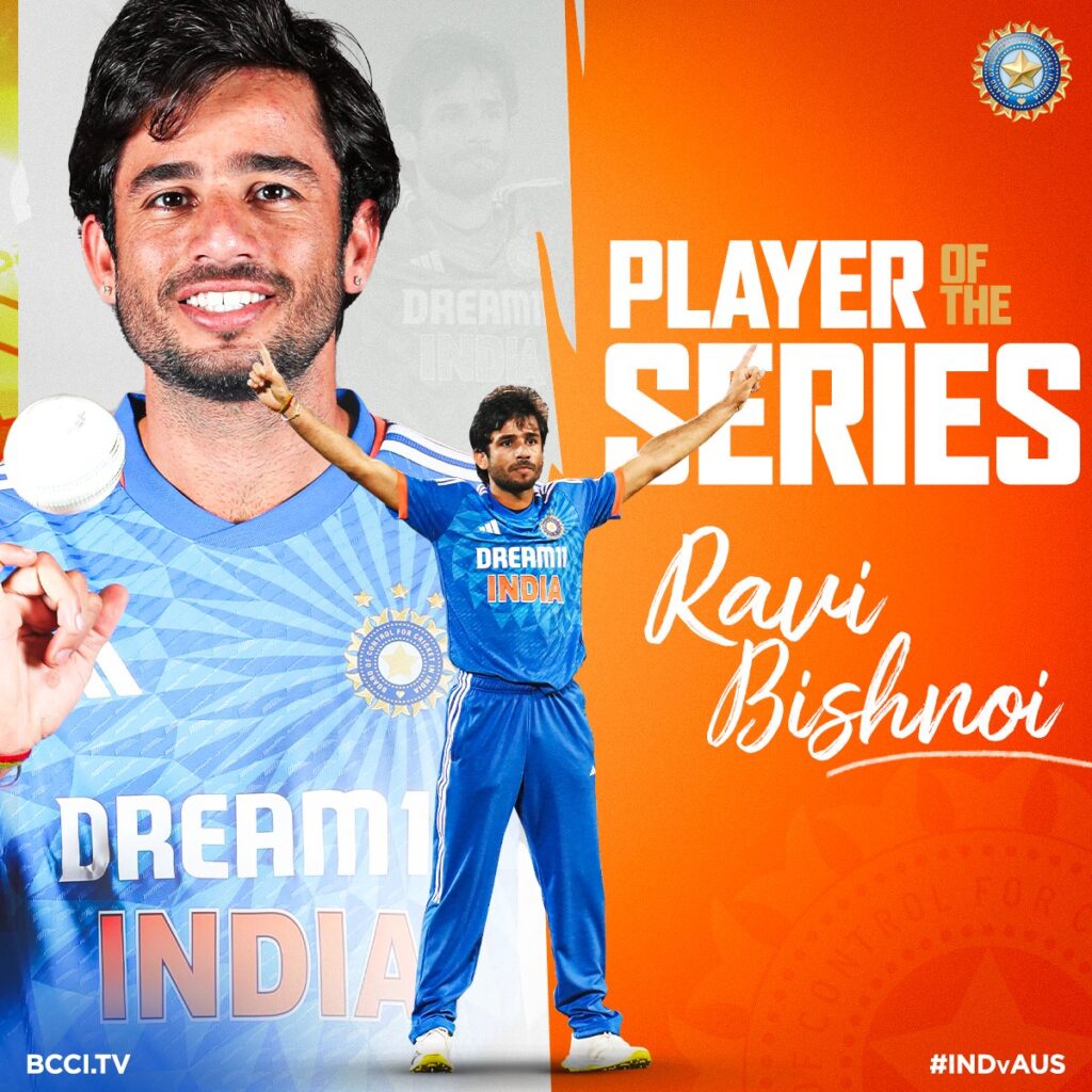 Ravi Bishnoi - Player of the Series